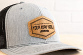 112 Leather Patch Trucker Cap backup